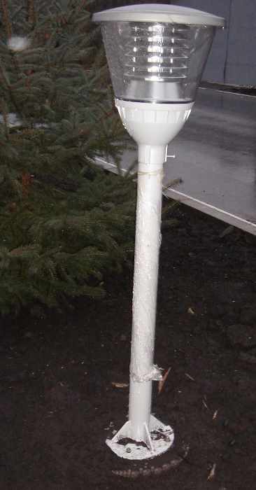 Выполненные заказы, парковый столбик для установки торшерного светильника, архитектурное освещения прилегающей территории, ТехПромЛига, Россия, Москва 
